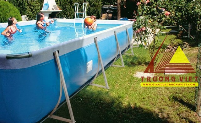 Bể bơi di động khung kim loại 15,6m X 24,6m